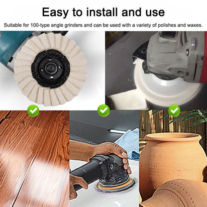 ⏳LAST DAY 50% OFF⏰Century-old Wool Felt Flap Wheel, sanding and fine finishing 2-in-1