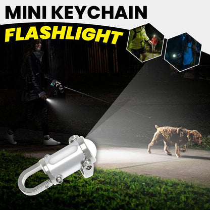 🔥1200LM Super Bright Mini Keychain Flashlight Waterproof mobile phone power bank