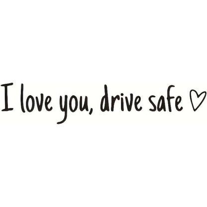 Rearview Mirror Vinyl Decal Reminder