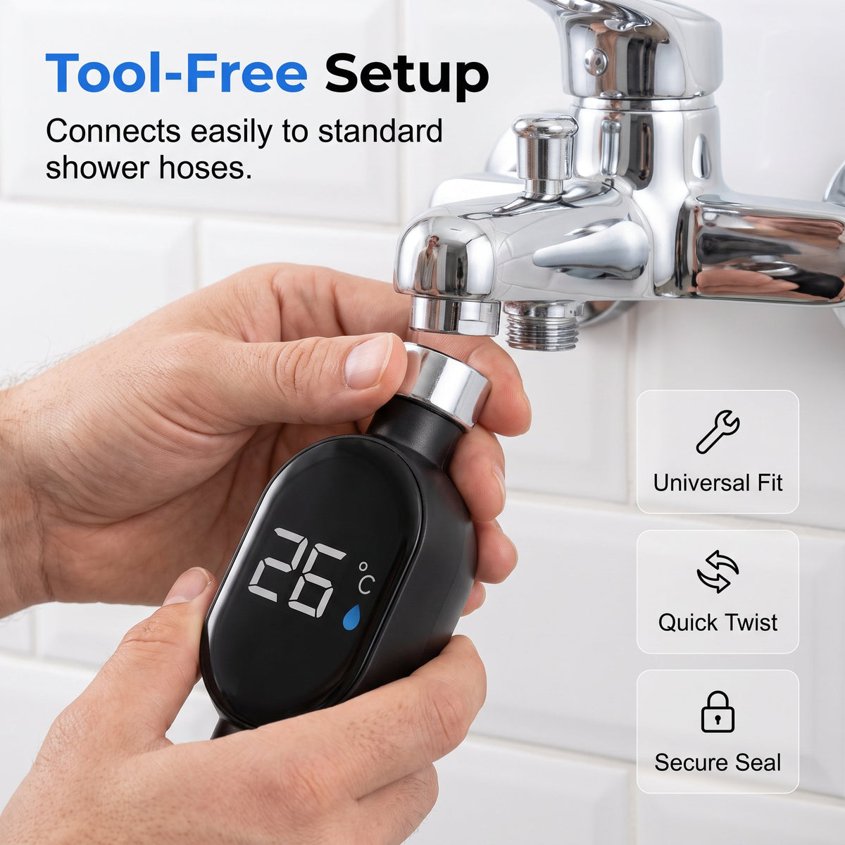 🔥Buy 2  get 1 free🔥Smart LED shower thermometer