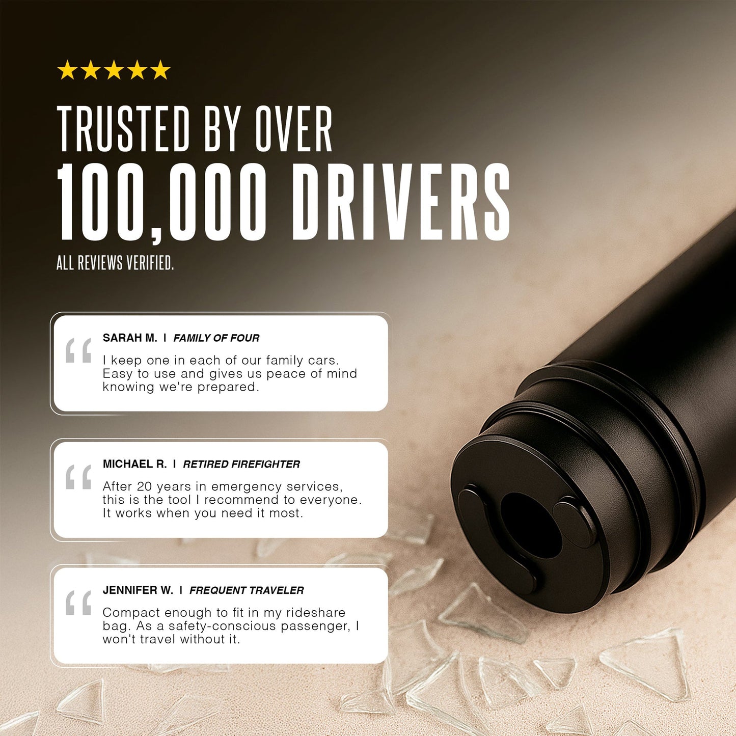 ⚡️80K+ SOLD!⚡️- Mini Car Window Breaker | Emergency Car Escape Tool