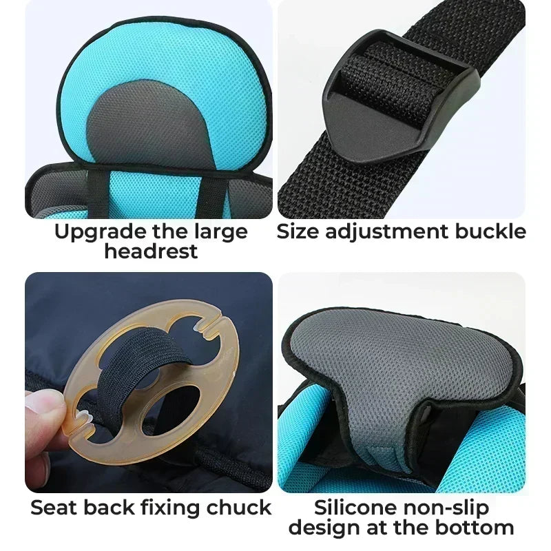 🚗 50% OFF! 🧒 Portable Child Car Seat – Lightweight (360g), 5-point harness & comfortable – Perfect for travel and everyday use ✨