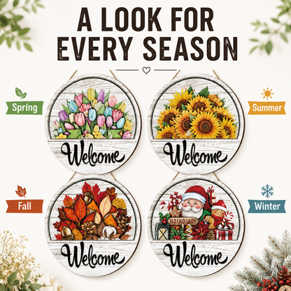 🔥 LIMITED-TIME 50% OFF — 12 Pcs Interchangeable Welcome Sign for Front Door