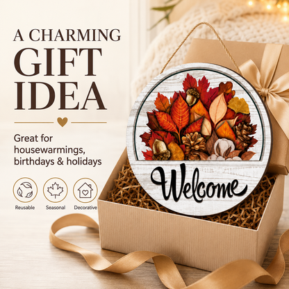 🔥 LIMITED-TIME 50% OFF — 12 Pcs Interchangeable Welcome Sign for Front Door