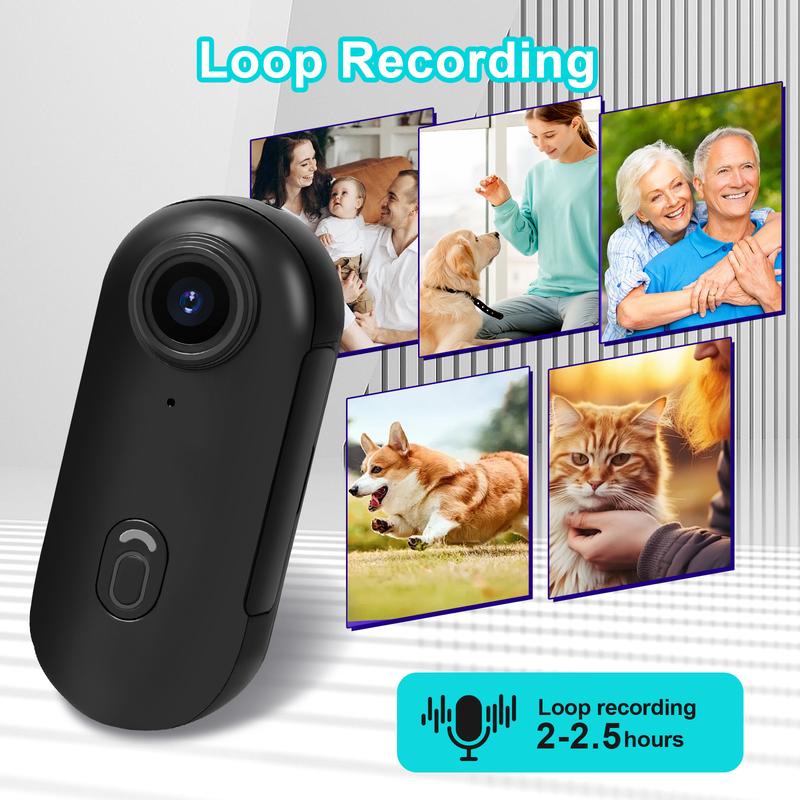 NUISK Tiny Thumb Camera: 128GB, 4K POV Video, Magnetic Mount