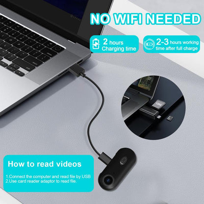 NUISK Tiny Thumb Camera: 128GB, 4K POV Video, Magnetic Mount