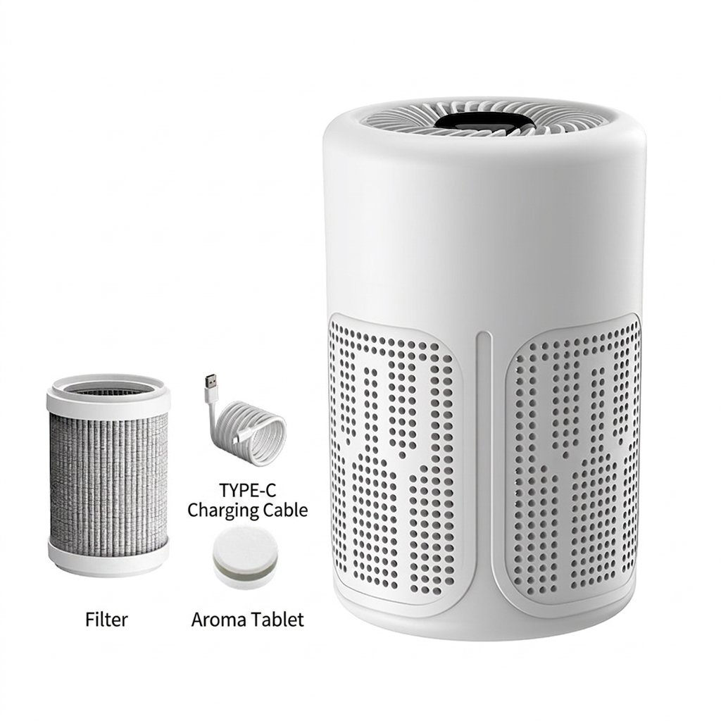 🌀 Air Purifier for Home 🌿 Includes Filter & Aromatherapy Tablets