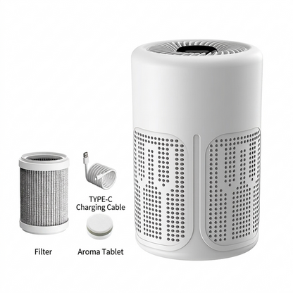 🌀 Air Purifier for Home 🌿 Includes Filter & Aromatherapy Tablets