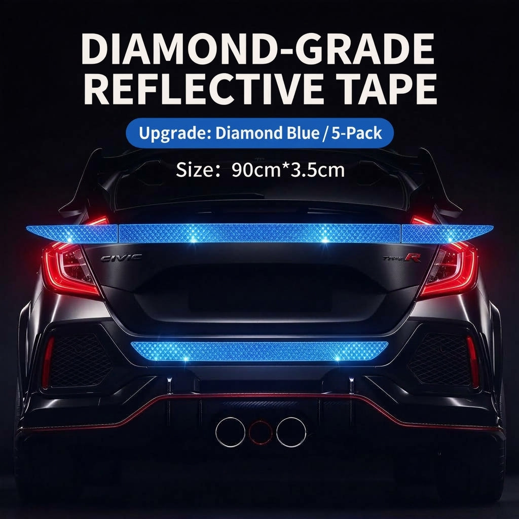🔥Limited-time 50% off-Reflective Car Sticker Strips for Trunk & Rear Bumper
