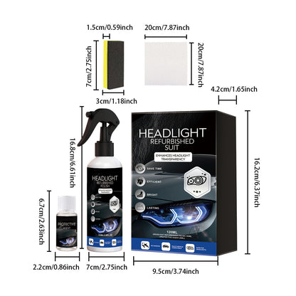 🏆LAST DAY SALE!!🚗 🔆Professional Car Headlight Restoration Kit – Removes yellowing & scratches, restores clarity & UV protection – easy DIY solution ✨