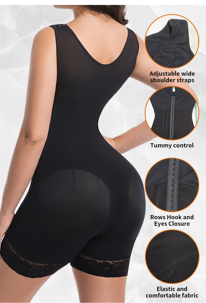 Tummy Control Butt Lifter Shaper with Zipper Crotch Fajas Colombianas