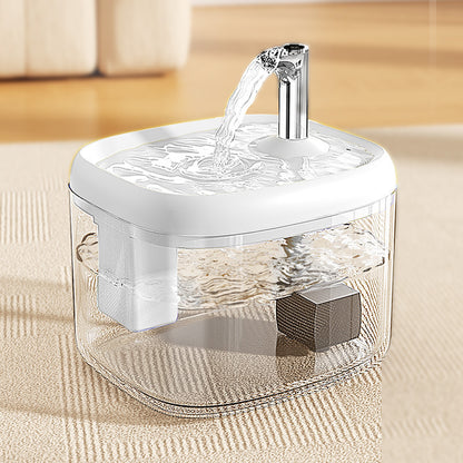 Silent Pet Drinking Dispenser with Food-Grade PET Bowl 🐾 Fresh, Flowing & Perfect for Picky Drinkers ✨