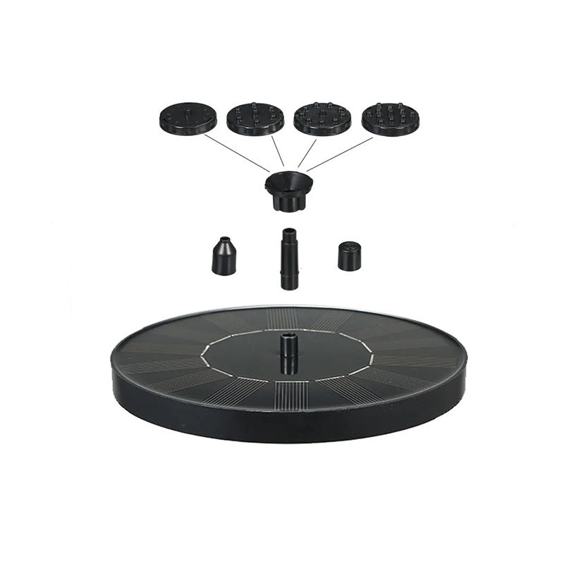 🎁Solar Fountain, Solar Powered Bird Bath Fountain Pump with 6 Nozzles 1.4W Solar Panel Kit Water Pump, Outdoor Watering Submersible Pump for Pond, Pool, Garden, Fish Tank