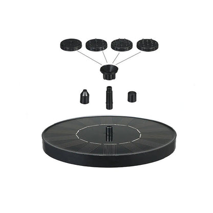 🎁Solar Fountain, Solar Powered Bird Bath Fountain Pump with 6 Nozzles 1.4W Solar Panel Kit Water Pump, Outdoor Watering Submersible Pump for Pond, Pool, Garden, Fish Tank