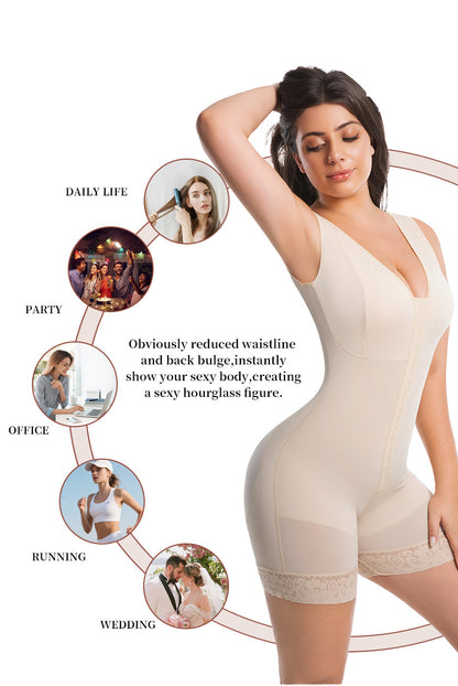 Tummy Control Butt Lifter Shaper with Zipper Crotch Fajas Colombianas