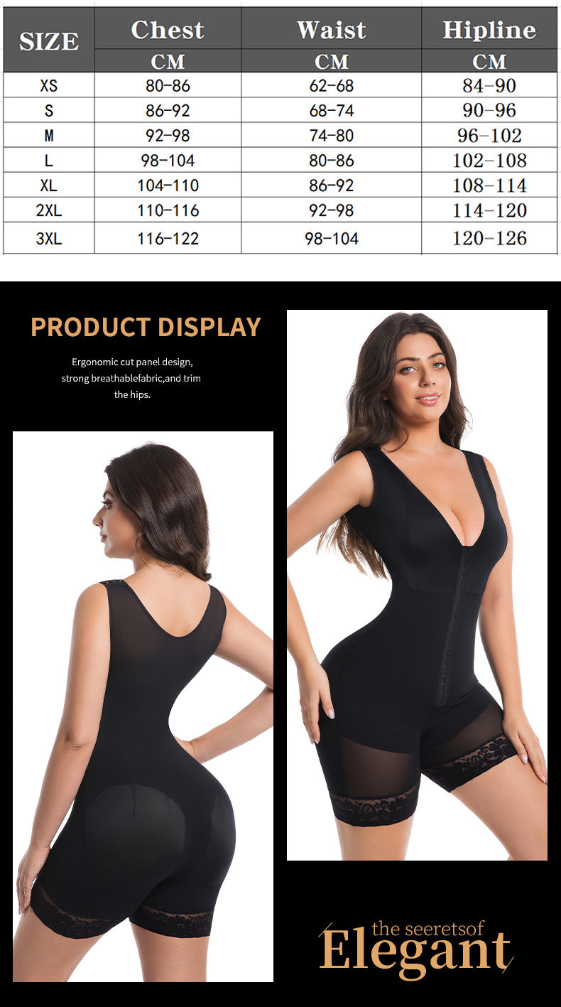 Tummy Control Butt Lifter Shaper with Zipper Crotch Fajas Colombianas