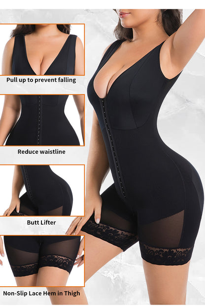 Tummy Control Butt Lifter Shaper with Zipper Crotch Fajas Colombianas