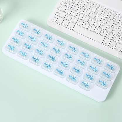 🔥HOT SALE🔥✅31 Days Arthritis Friendly Monthly Pill Organizer Box, BPA Free Easy Open Medication Case Gift for Seniors & Family