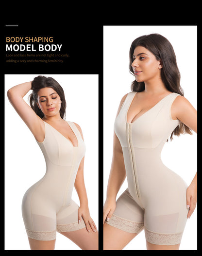 Tummy Control Butt Lifter Shaper with Zipper Crotch Fajas Colombianas