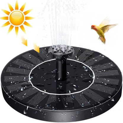 🎁Solar Fountain, Solar Powered Bird Bath Fountain Pump with 6 Nozzles 1.4W Solar Panel Kit Water Pump, Outdoor Watering Submersible Pump for Pond, Pool, Garden, Fish Tank