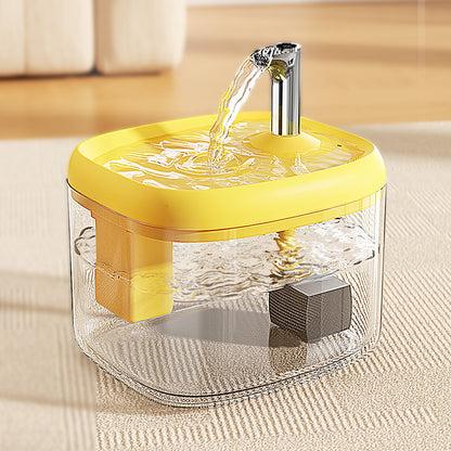 Silent Pet Drinking Dispenser with Food-Grade PET Bowl 🐾 Fresh, Flowing & Perfect for Picky Drinkers ✨