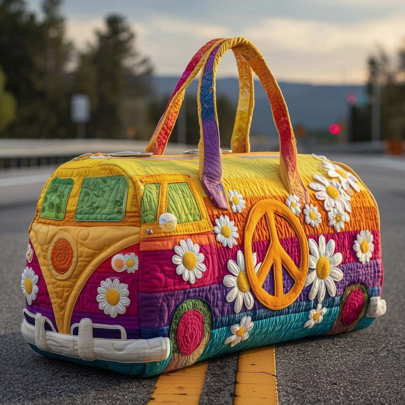🔥Best Seller🔥Boho Quilted Weekender Travel Bag Essentials 🌸🎒
