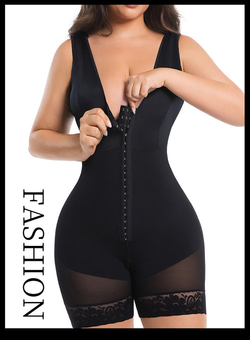 Tummy Control Butt Lifter Shaper with Zipper Crotch Fajas Colombianas