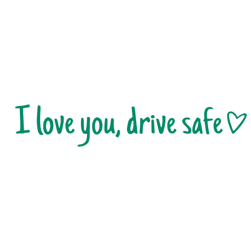 Rearview Mirror Vinyl Decal Reminder