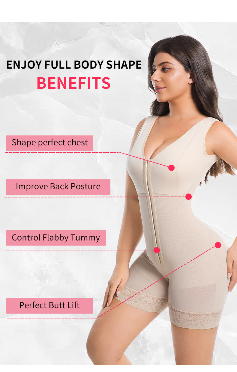 Tummy Control Butt Lifter Shaper with Zipper Crotch Fajas Colombianas