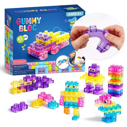 🔥50% OFF🔥Squishy Multi-color Stacking Building Blocks Toy Set