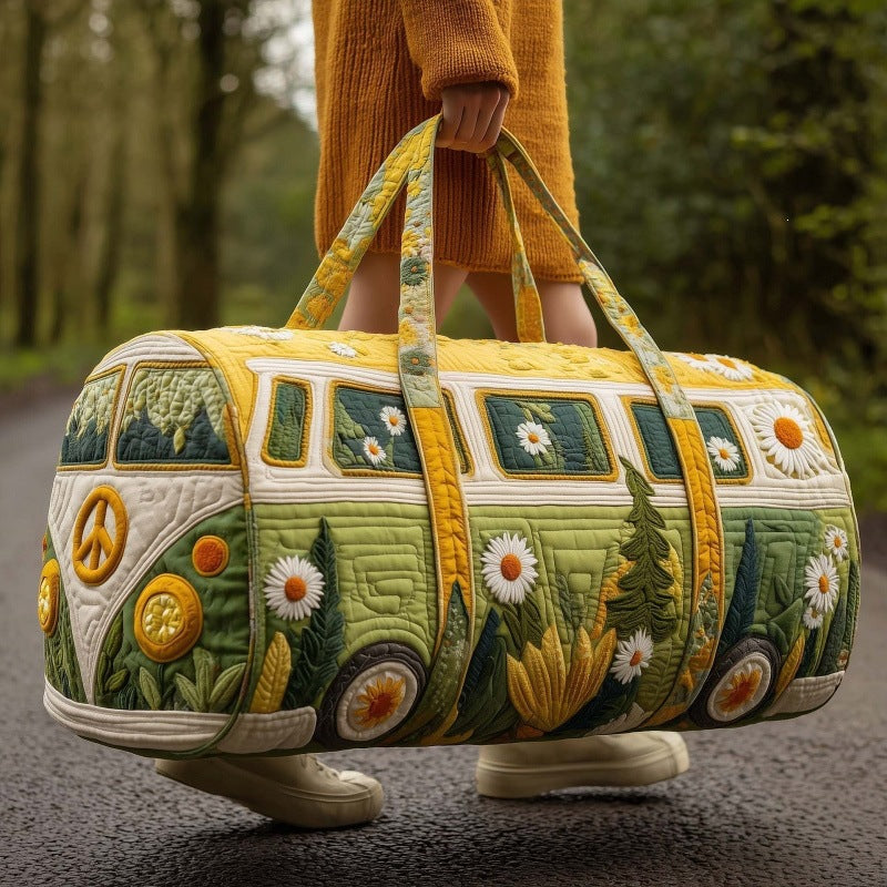 🔥Best Seller🔥Boho Quilted Weekender Travel Bag Essentials 🌸🎒