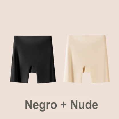 Women's high-waisted shaping short with tummy control and butt-lifting effect, made of cool-touch fabric.