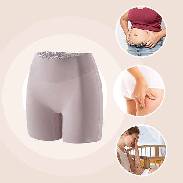 Women's high-waisted shaping short with tummy control and butt-lifting effect, made of cool-touch fabric.