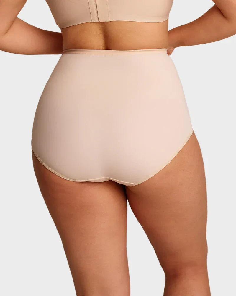 🌸✨Plus-Size High-Waist Cross Tummy Control Panties