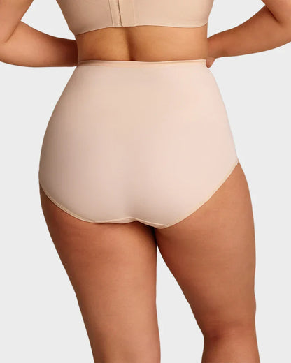 🌸✨Plus-Size High-Waist Cross Tummy Control Panties