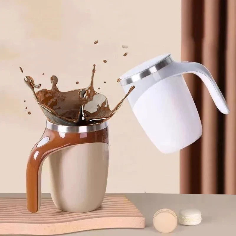 ☕Automatic Mixing Cup Electric Rotating Coffee Cup Stainless Steel Mug Milk Shake Rotating Magnetic Mug Water Cups