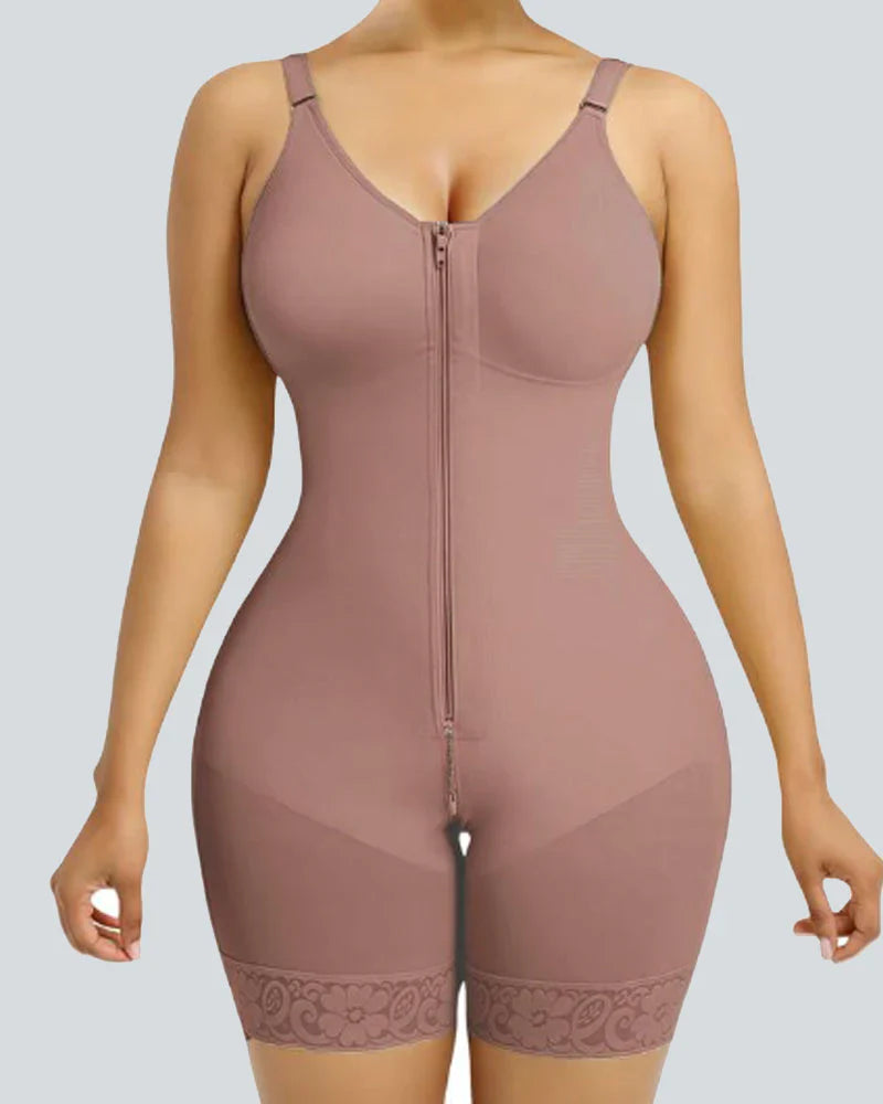 Tummy Control Butt Lifter Shaper with Zipper Crotch Fajas Colombianas