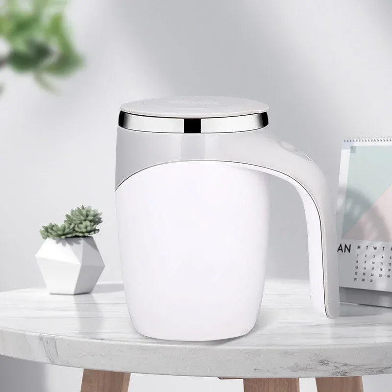 ☕Automatic Mixing Cup Electric Rotating Coffee Cup Stainless Steel Mug Milk Shake Rotating Magnetic Mug Water Cups