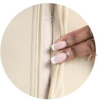 Front zipper       design