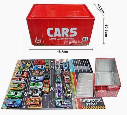 49% OFF🎁48 Mini Pull-Back Cars with Built-In Garage Set