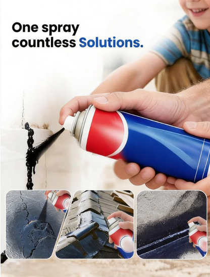 ✨ Instant Leak Repair Spray - Seals Cracks & Gaps in 5 Minutes, Waterproof & Flexible for Pipes/Roofs