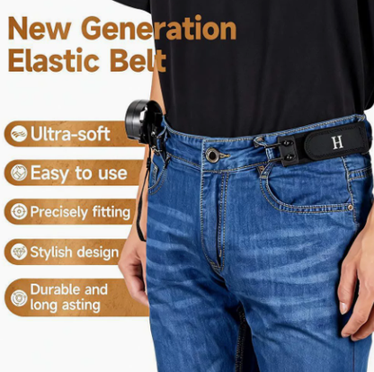 🔥No Buckle Belt – Adjustable Stretch Belt for Jeans, Invisible & Comfortable Fit🔥