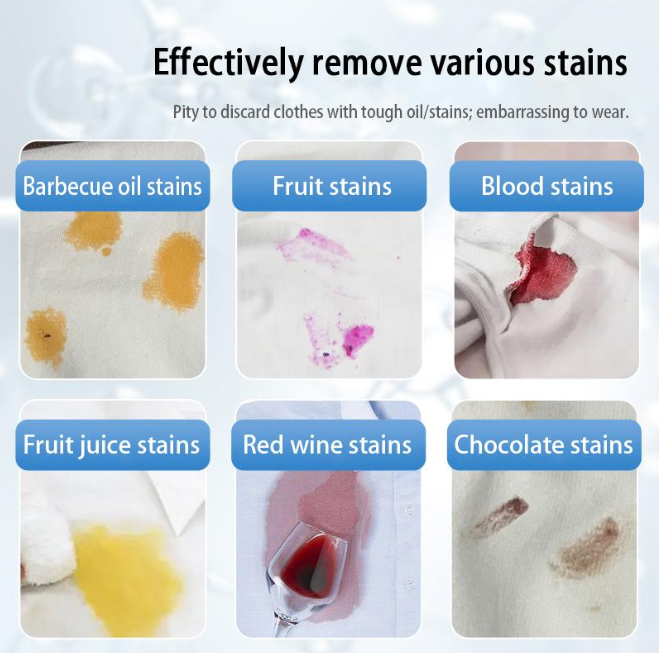 Clothing Stain Removal Spray—low-foaming and easy to rinse, gentle and fabric-safe; a multi-purpose, all-purpose spray cleaner.