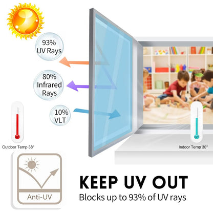 ☀Privacy Sun Blocking Anti UV Reflective Window Film