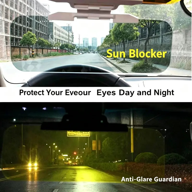 🥇Professional-grade🥇✅Adjustable Anti-Glare Car Sun Visor – High-Definition, Blue-Light-Blocking Driving Visor for Day and Night Use 🚗