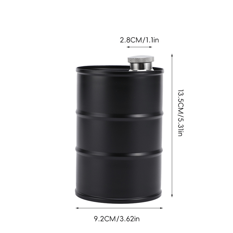 350ml/750ml Oil Drum Anti-rust Leak-proof No Odor Portable Wine Storage🛢Food Grade Camping Whisky Flagon Wine Jug Camping Supplies【liquor is not included】