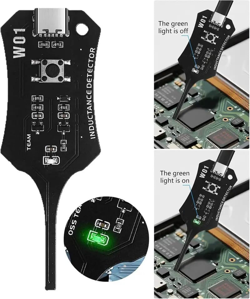⚡Type-C Inductance Tester Motherboard Coil Tester, Electronic Circuit Board Inductor Detector