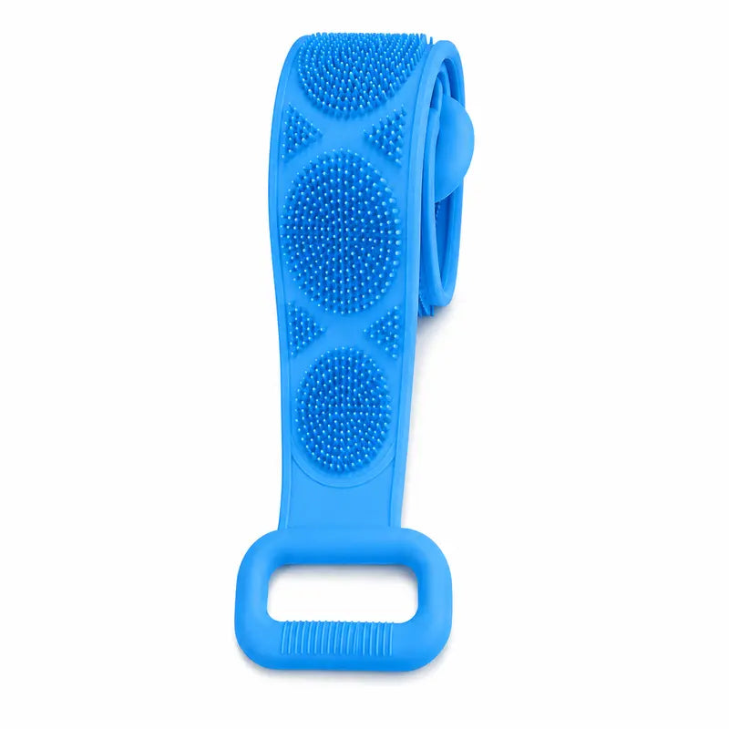 🛁 Deep Clean Silicone Back Scrubber – Double-Sided Shower Brush for Smooth Skin