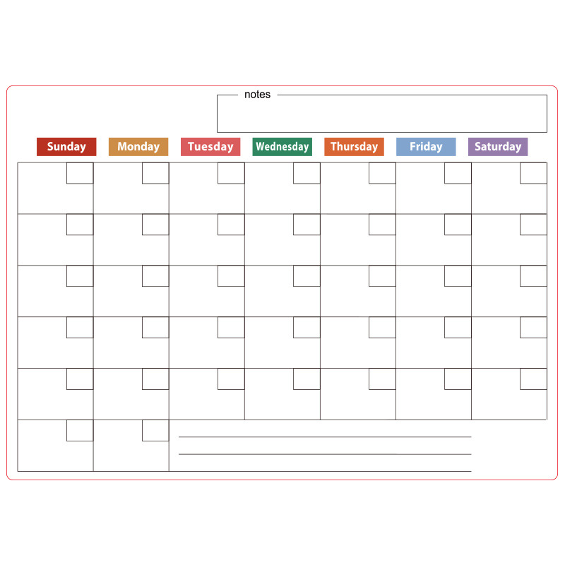 🌈Magnetic Calendar Board with Erasable Markers