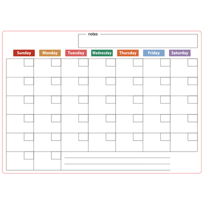🌈Magnetic Calendar Board with Erasable Markers